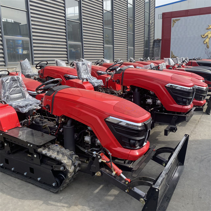 Tractor tipo rastreo pequeño multifuncional micro-agüe y seco de tierra cultivada microflaculante de montaña colina cultivadora agrícola