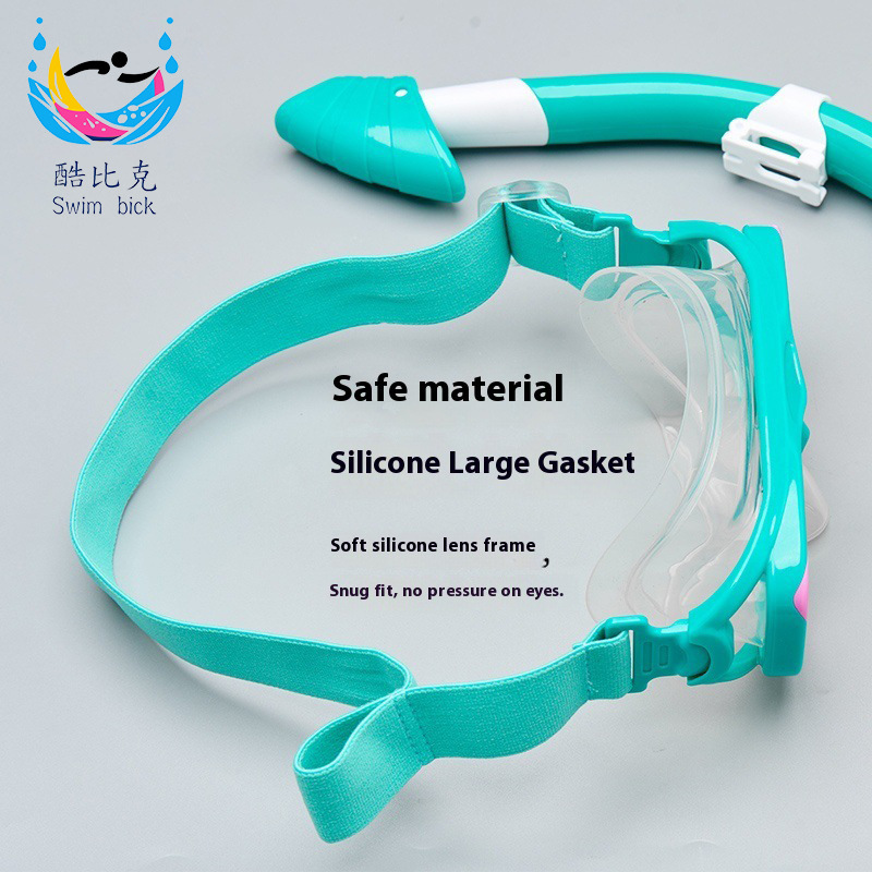 Children's Diving Goggles and Snorkel Set, Sanbao Snorkeling Mask, Cross-Border Japanese and Korean Elastic Fabric Headband, Diving Mask