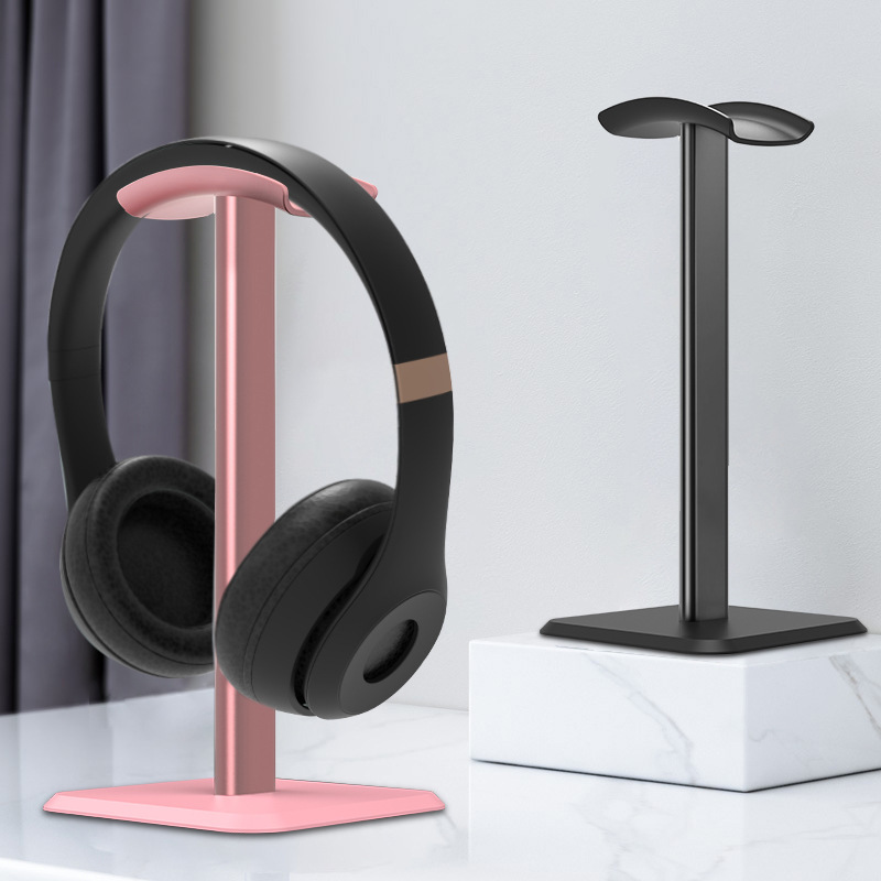 Headset bracket headset aluminum alloy metal Headset Holder computer desktop storage headset display rack wholesale