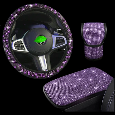 Steering wheel cover – for All Seasons - light-violet-38cm