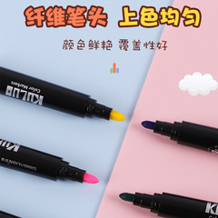 台灣雄獅水彩筆酷嚕彩色畫筆24塗鴉繪畫筆兒童粗頭水彩筆12色36色