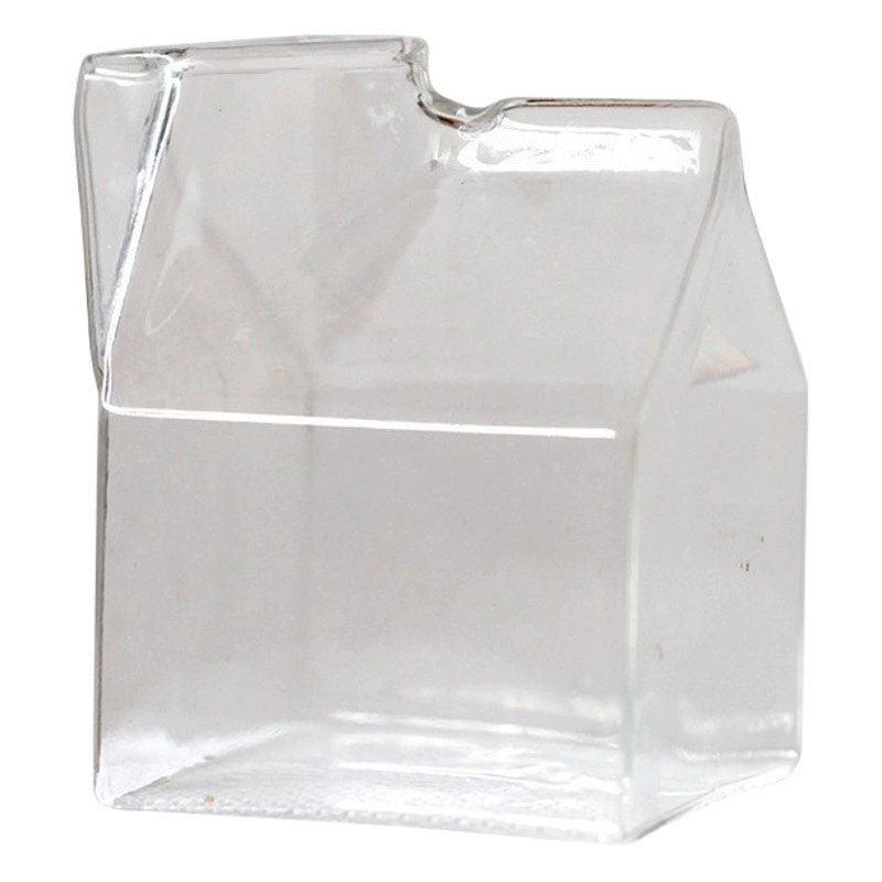 Оптовая продажа японских квадратных стеклянных молочных контейнеров для домашнего использования, для свежего молока на завтрак, термостойкий стакан, подходит для микроволновки, контейнер для йогурта.