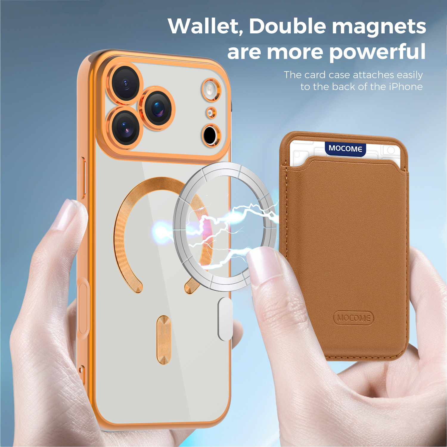 Neue magnetische Hülle im CD-Design mit Kartenhalter für iPhone 17 Pro Max, stoßfeste Hülle für alle iPhone-Serien_voghion.com