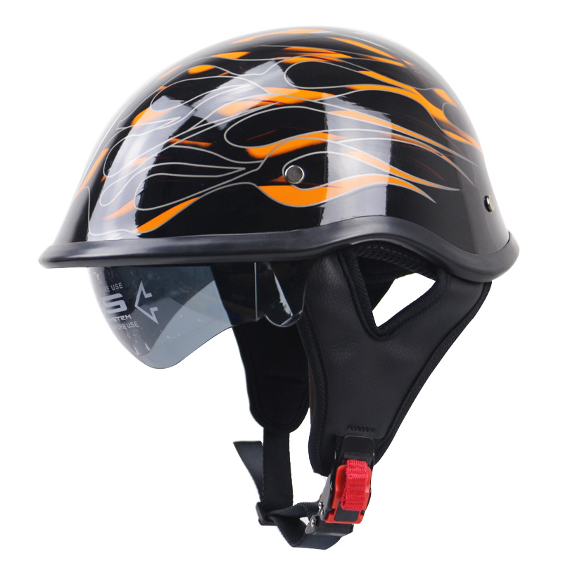 Helmet with built-in lens unisex motorcycle helmet_voghion.com