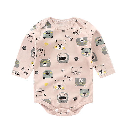 Bag fart clothes ins style baby jumpsuit newborn baby clothes spring and autumn long-sleeved pure cotton crawling clothes baby clothes