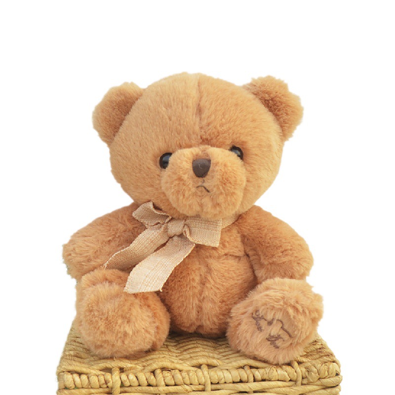 Lindo oso de peluche muñeca de peluche de juguete conjunto lindo oso niños muñeca garra máquina muñeca regalo de boda al por mayor