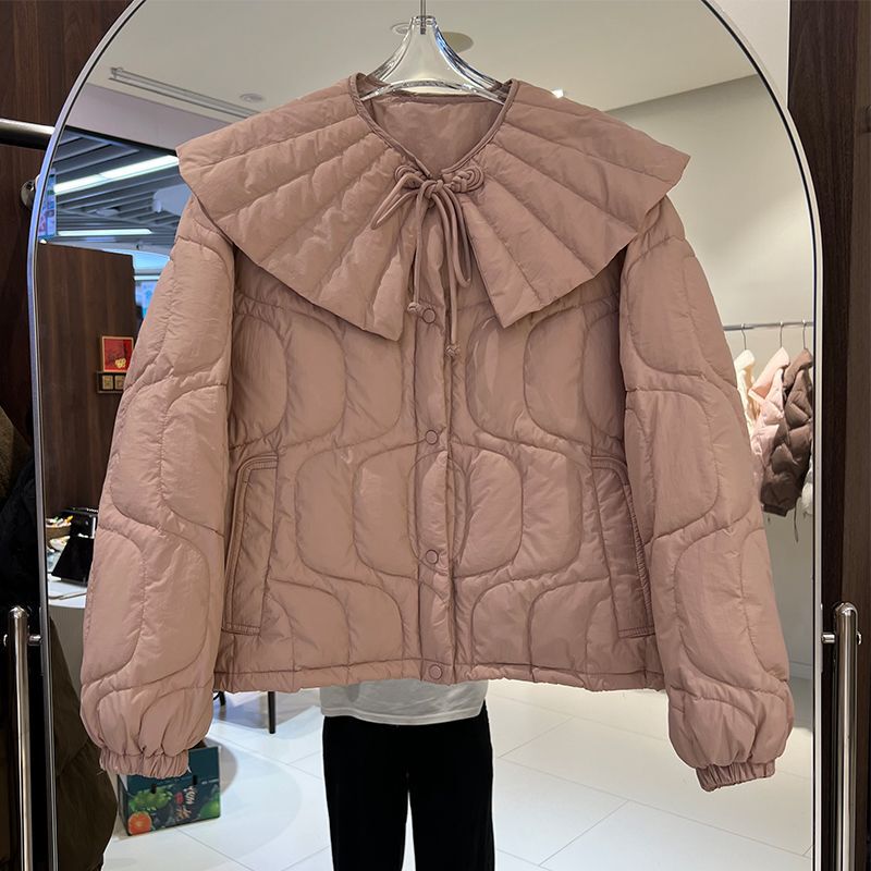 New Style Japanese-Style Duck down Jacket with a Doll Collar, Youthful and Sweet Temperament, Short Fashion Coat for Petite Women