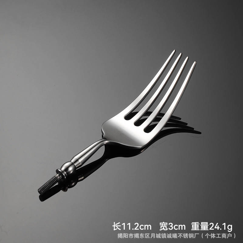卸売 304 ステンレス鋼ボールビーズハードウェアヘッド半完成西洋食器厚みのある固体旋盤部品ナイフ、フォーク、スプーンアクセサリー|undefined