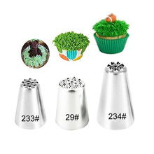 不锈钢裱花嘴套装小草花嘴29#233#234#大中小号花嘴雪顶曲奇奶油