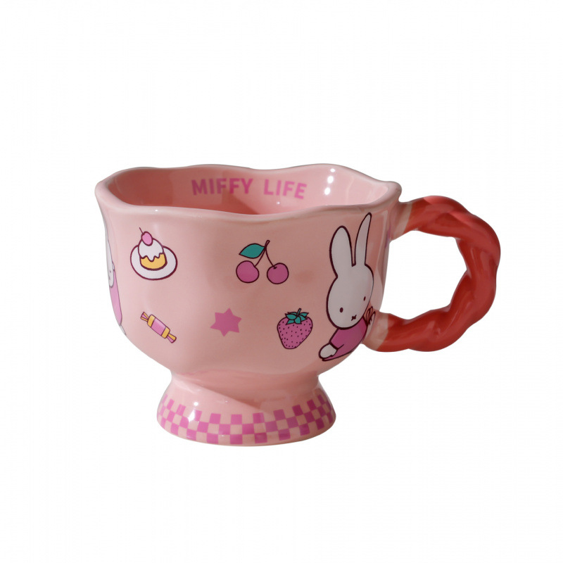 Auténtica licencia Mifi copos de marca encantadores tazas de agua de dibujos animados tazas de cerámica caseras tazas de cumpleaños