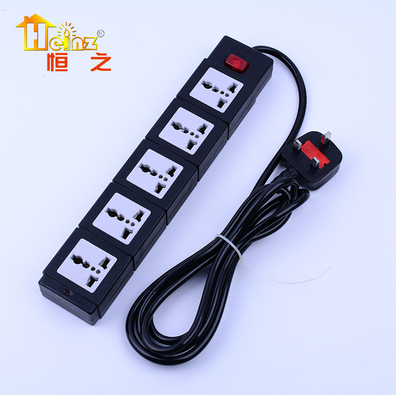155 Gran Bretaña con enchufe de interruptor de fusible con enchufe de conexión de cable fabricantes de enchufe de fila