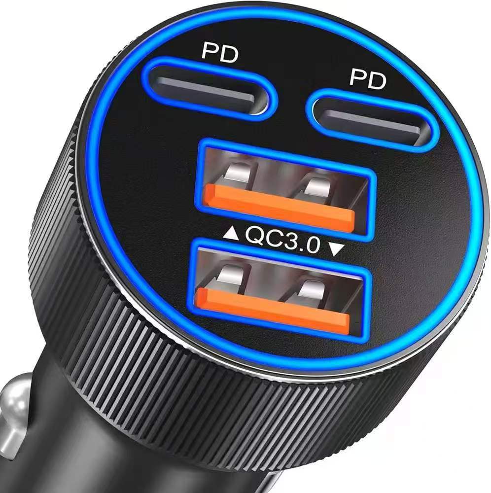 New Car Charger Fast Charging Pd45W Metal Car Charger Multifunctional Super Fast Charging Dual Qc30 Car Charger Manufacturer