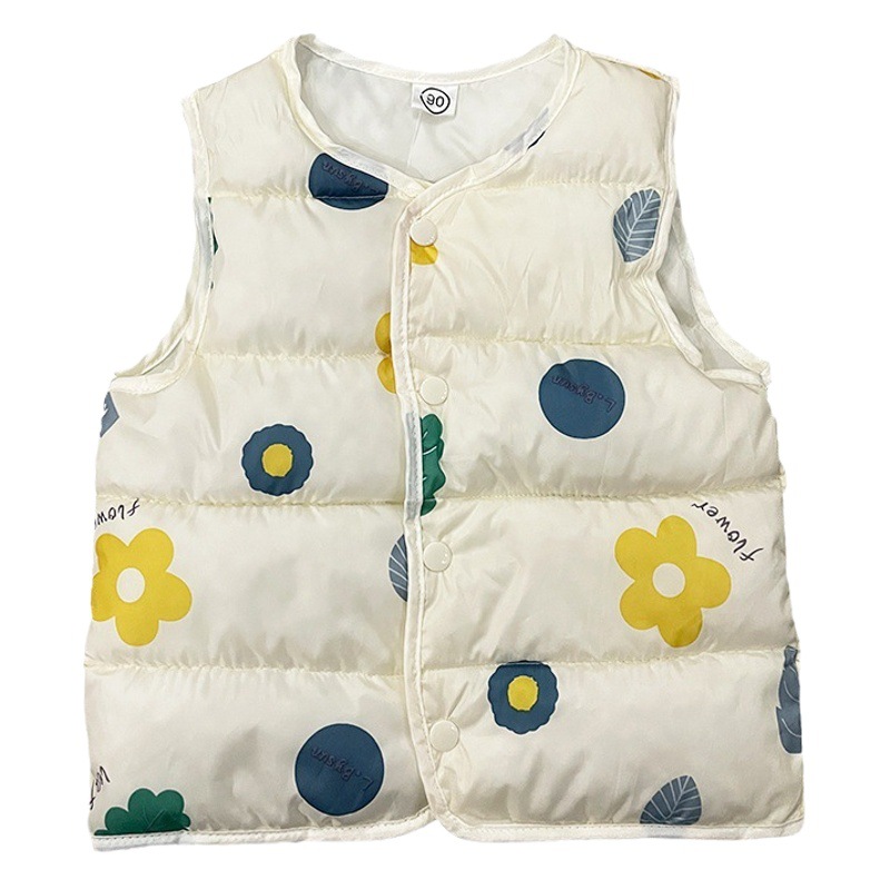 Infants and Young Children's Quilted Vest Vest Jacket for Boys and Girls in Autumn and Winter, Inner and Outer Vest Vest