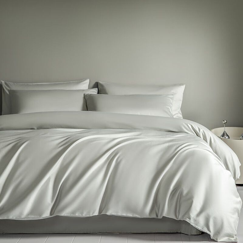 100 piezas de cama de algodón satinado de cuatro piezas sábanas de edredón de algodón de fibra larga de Xinjiang