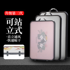 Antibacterial Countertop 304 Stainless Steel Classification Home Cutting Board Kitchen Dual-Sided Fruit Board Classification Plastic Cutting Board