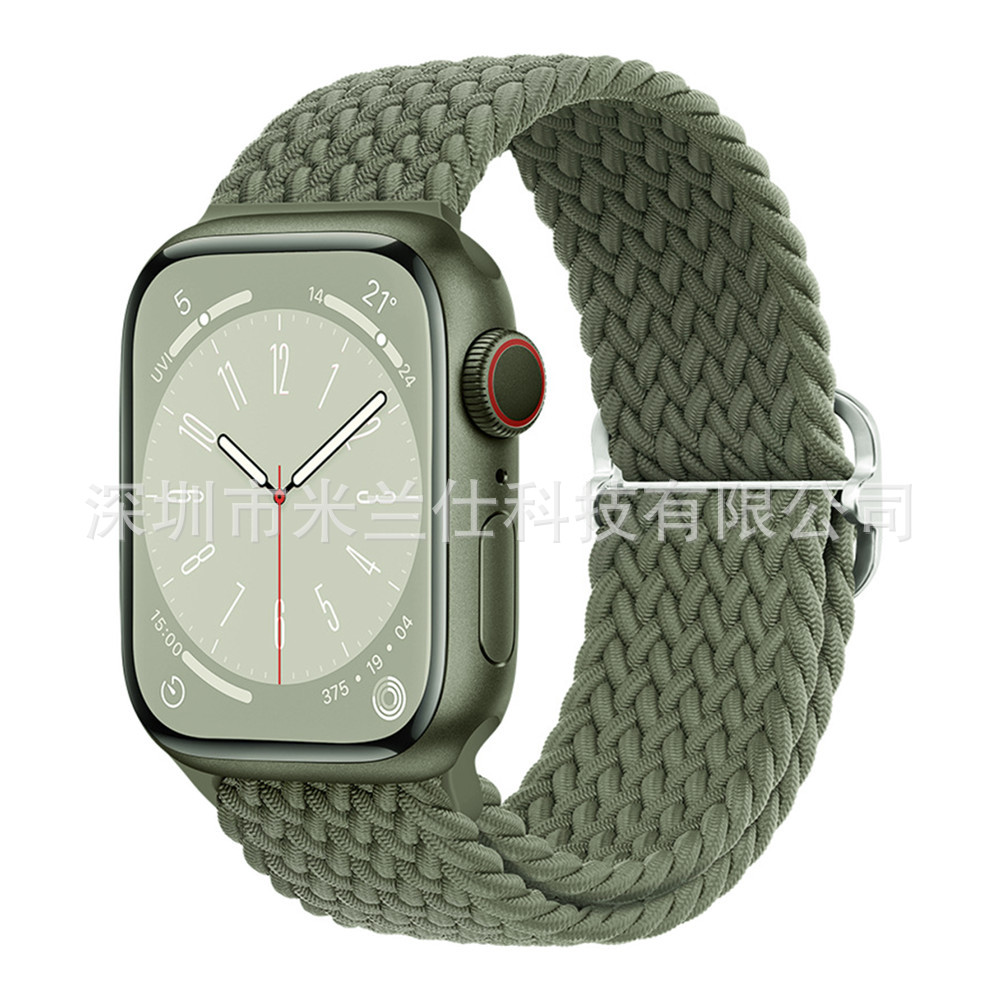 Nylon tejido para Apple iwatch456789 Apple ultra2 hebilla deslizante elástica S9 correa de reloj fabricante