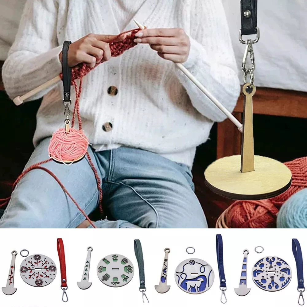 [Amazon Portable Wrist Yarn Holder, деревянная портативная подставка для пряжи на запястье]