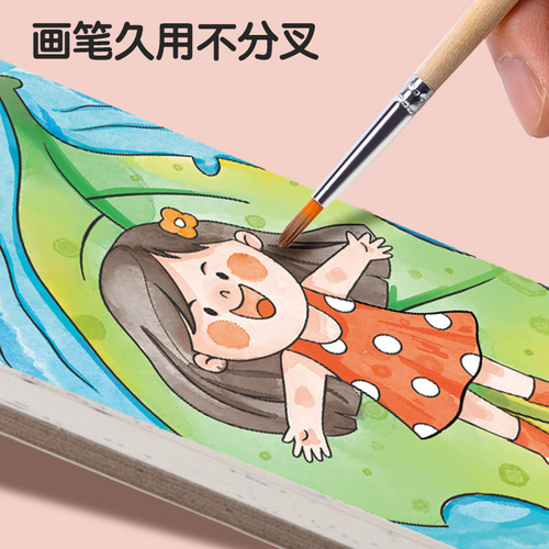 Children's new gouache graffiti picture book coloring puzzle cute clear drawing light color kindergarten coloring picture book wholesale