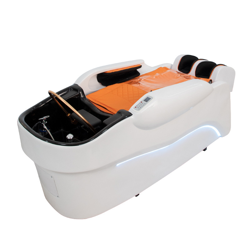 Automático inteligente masaje eléctrico lavabo cama multifuncional barbería tailandesa cama de irrigación barbería cama integrada image 5
