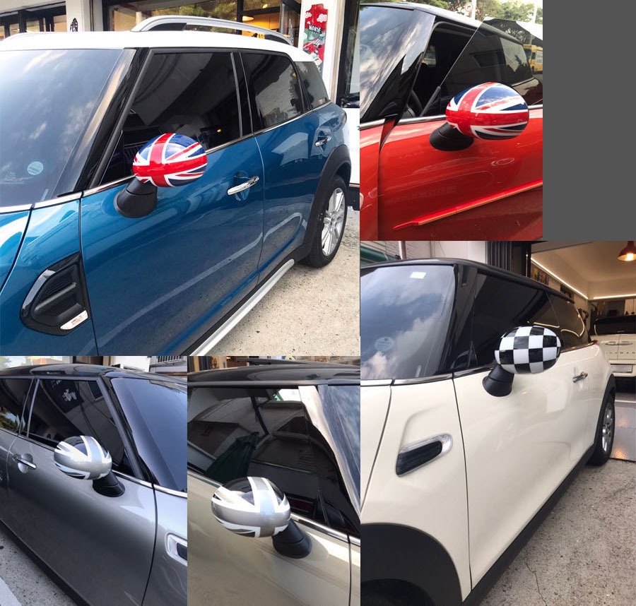 Suitable for Bmw Mini F54 F55 F56 F60 Car Rearview Mirror Cover British Flag Mirror Cover
