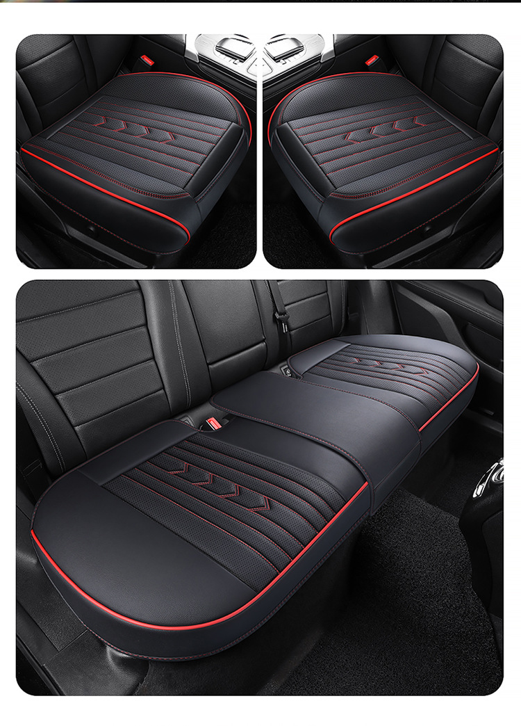 New car cushion four seasons universal full surround nappa leather cushion four seasons cushion single piece breathable seat cushion wholesale
