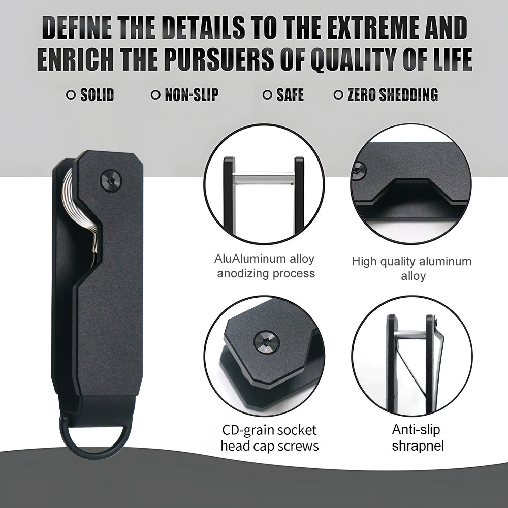 공장 재고 국경 도매 금속 키 저장 버클 알루미늄 합금 키 저장 장치 다기능 키 클립