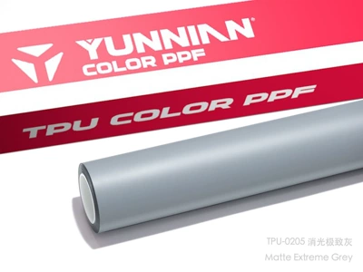 Auto Color Change Film: for cross-border sales - tpu-matte-extreme-grey-dry-and-wet-dual-application-15215m