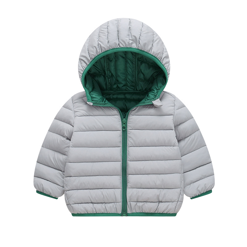 Ropa de algodón para niños transfronterizos nueva chaqueta de algodón de color sólido en primavera, otoño e invierno, dulces para niños y niñas, ropa de algodón encantadora y extranjera para niños