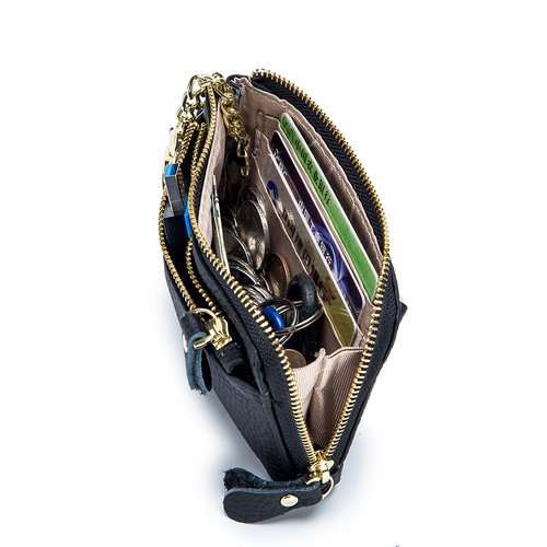 Amazon European and American cross-border coin purse genuine leather simple multi-functional hand coin purse mini hand bag wholesale