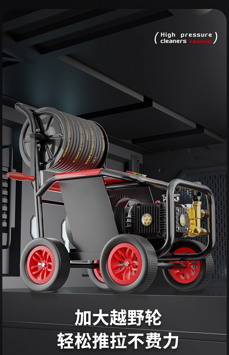 Black Cat Racing Variable Frequency Cleaning Machine 220V Commercial Car Wash Shop Car Wash High Pressure Water Gun Pump Super Supercharged Car Wash Machine