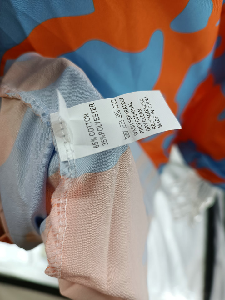 Women's printed pullover long sleeve long skirt V-neck swing loose dress_mkmklike.com