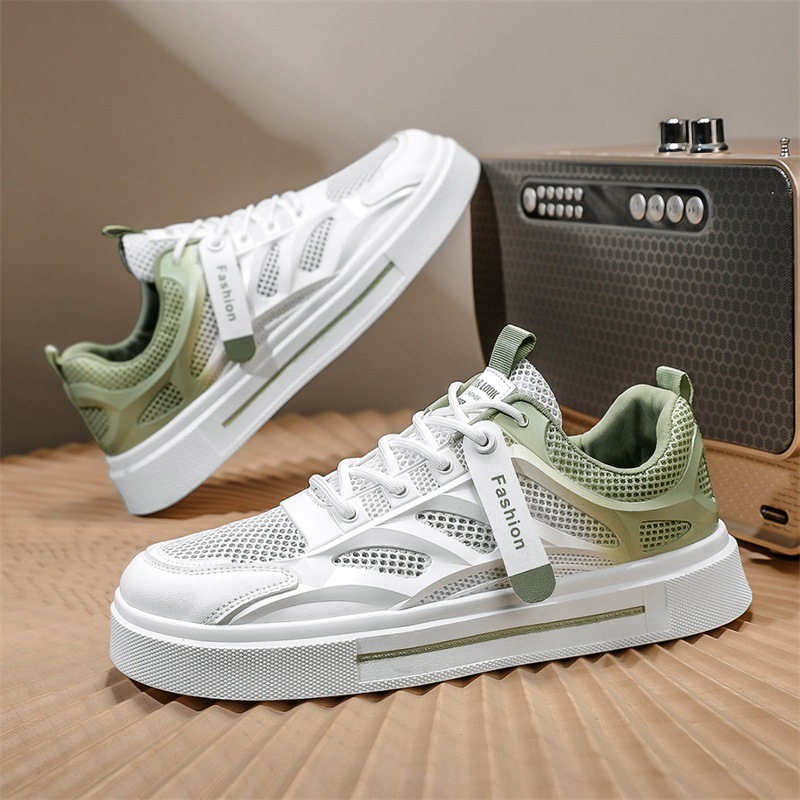 Las zapatillas de deporte de moda para hombres se pueden usar en todas las estaciones. Nuevos zapatos de hombre de suela gruesa a juego de colores diarios, cómodos y versátiles