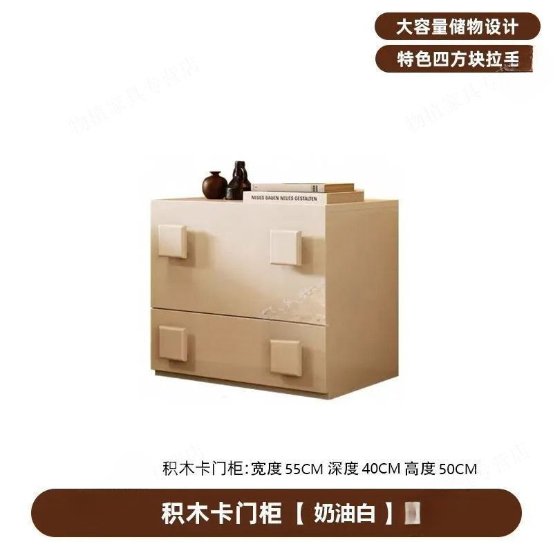 中古风实木卡门柜组合模块复古斗柜沙发边柜卧室客厅储物柜电视柜|undefined