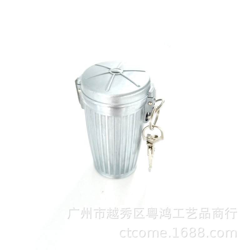 ゴミ箱ファッショナブルな金属ポケット灰皿キーホルダー付き屋外吊り下げ灰皿ポータブル小型灰皿|undefined