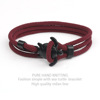 New Milan Line Ocean Series Anchor Style Whale Whale Bracelet Bennis Nian Couple Red Hand Rope