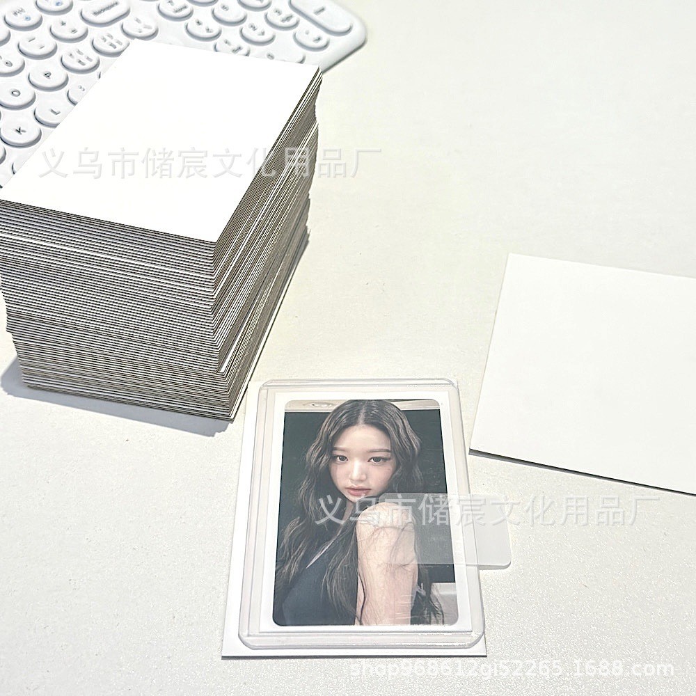 INS cartón pequeño embalaje de tarjetas 1,5mm embalaje de cartón de doble cara Tarjeta de tablero al por mayor A7 cartón