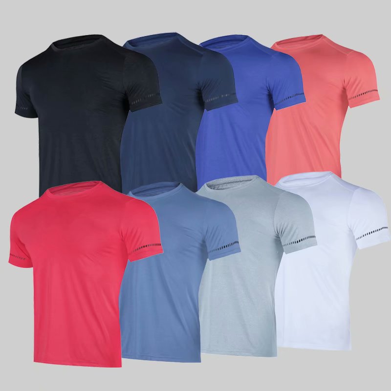 Football summer quick dry short sleeve T-shirt with a round collar…