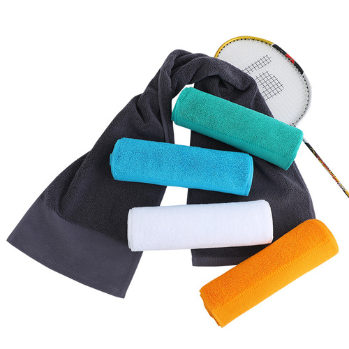 Pure cotton extra long sports towel marathon yoga outdoor running gym cotton sweat towel gift