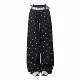 Casual Pants Women's Autumn New Retro Lace Stitching Bow Design Sweet Cool Wide Leg Pants Fashionable Waste Soil Style