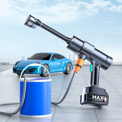 Portable car washer washing water gun household powerful supercharged