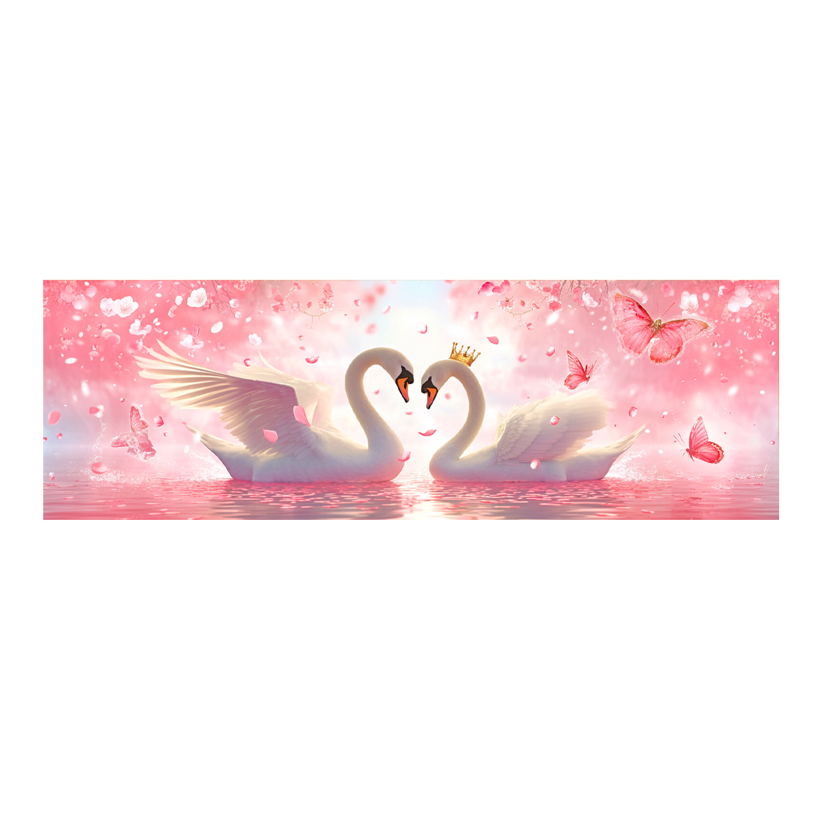 [Algodón importado] Mona Lisa Royal Couple Swan nuevo bordado a mano simple y cálido romántico image 5