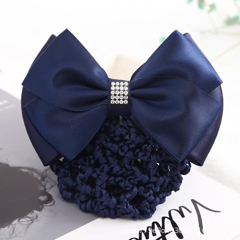 작은 사각형 파란색 두꺼운 메쉬 백