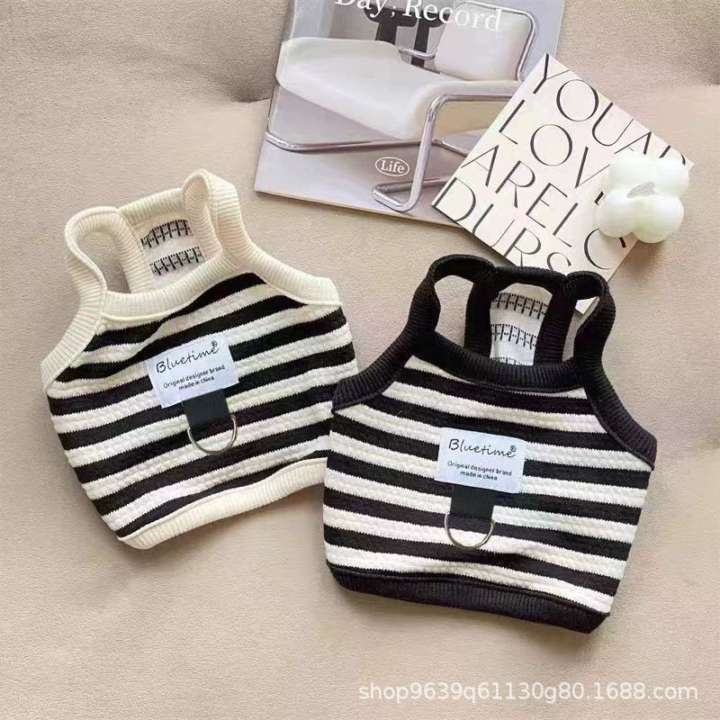 Одежда для собак во французском стиле, осенний наряд Тедди Бишон, жилет для померанского шпица, шлейка без рукавов, шлейка для кошек, предотвращающая выпадение шерсти