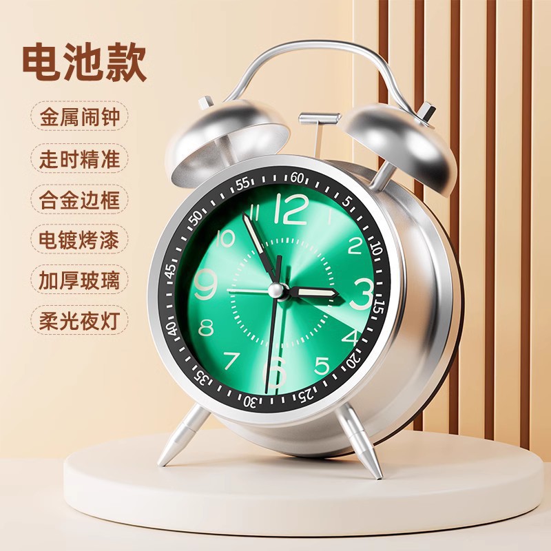 2025 nuevo reloj de despertador mecánico estudiantes de secundaria y secundaria ancianos despierta carga pequeña alarma