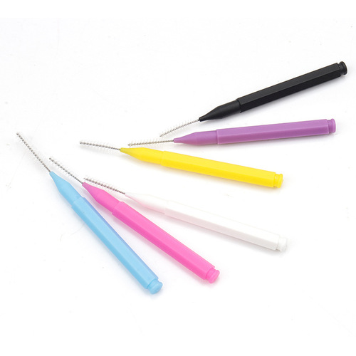 Wholesale colorful mini brow brush, portable beauty aid product eyelash brush for beauty salon use