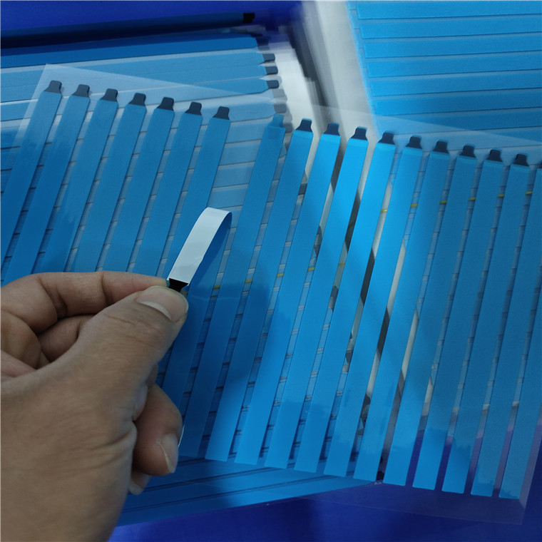 手机电池维修固定用蓝膜白色耐温易拉胶 LED屏贴合拉伸移除贴胶