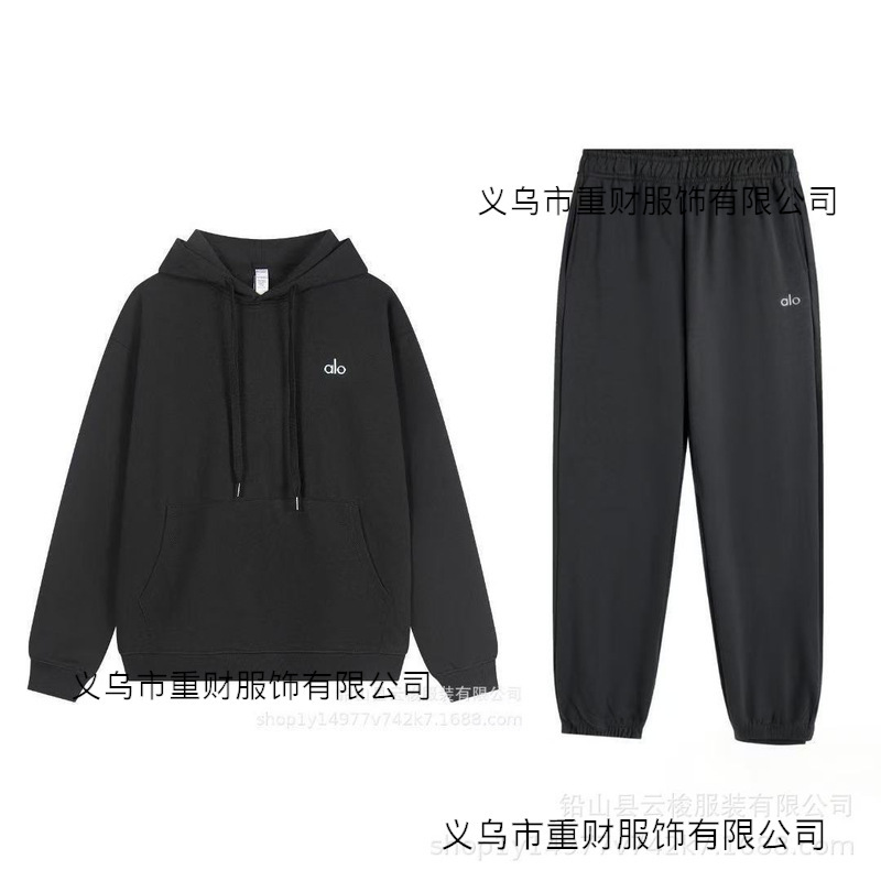 salo1o autumn and winter American-style sports hoodie loose hooded sweatshirt set unisex Korean style casual sportswear salo1o autumn and winter American-style sports hoodie loose hooded sweatshirt set unisex Korean style casual sportswear
