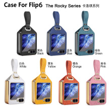 适用三星ZFlip3/4/5/新6代手机壳折叠屏时尚保护套手环女款亚马逊
