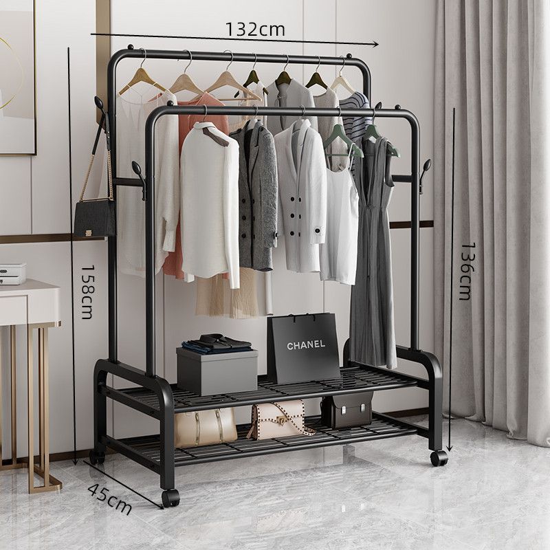 Perchero de piso a techo Dormitorio vertical Perchero de suspensión con ruedas móviles Sala de estar para el hogar Red de Internet Perchero de secado de lujo ligero Perchero de secado