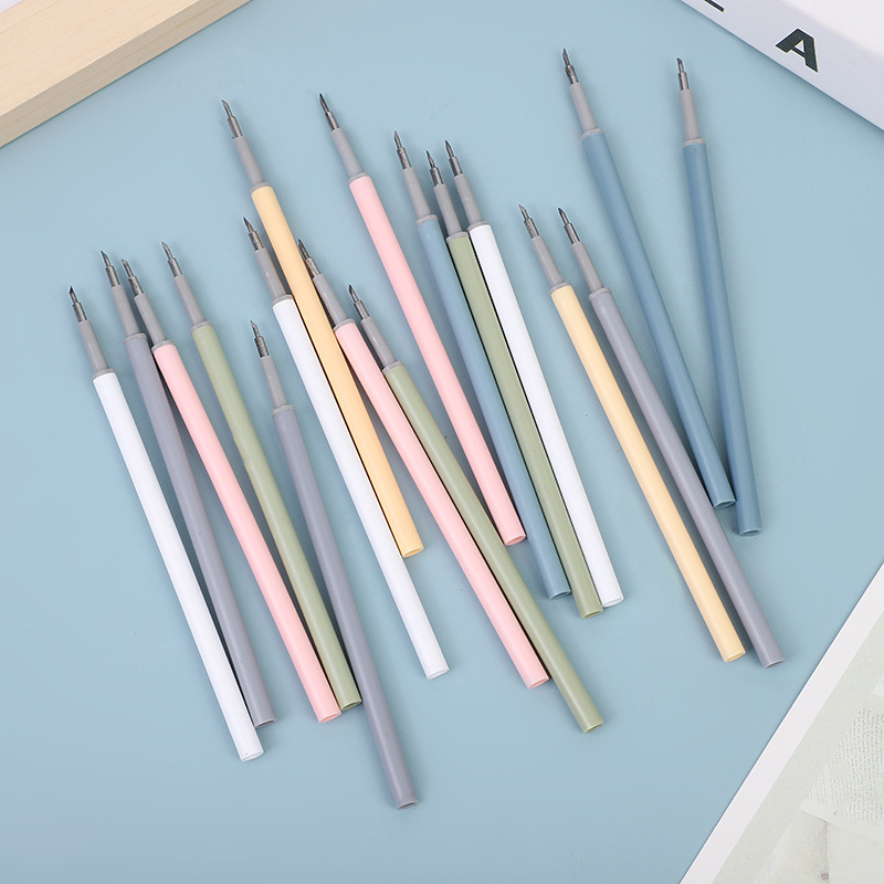 Cuchillo de corte de papel creativo Morandi cuchillo de presión de lápiz de color cuchillo de belleza de alto aspecto ins cuchillo de talla de diario de estudiante de estilo no impreso